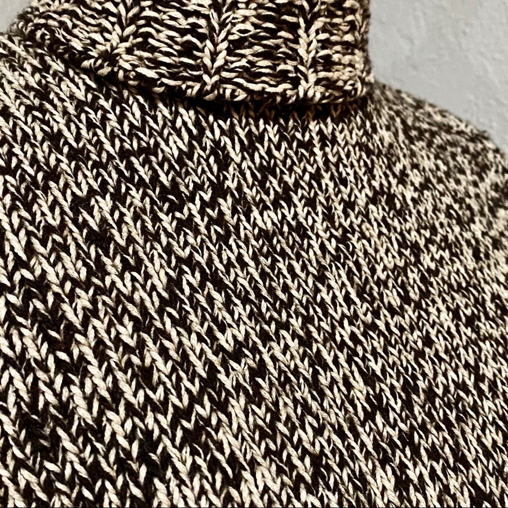 EUC GAP Brown Marled Knit Turtleneck Sweater, XS - Picture 6 of 14